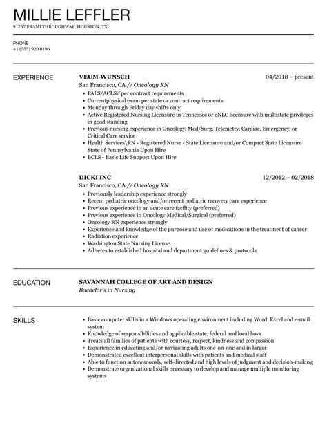 oncology registered nurse jobs