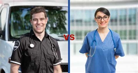 paramedic vs registered nurse