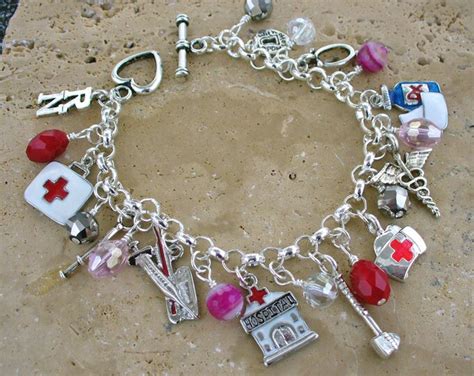 registered nurse charm bracelet